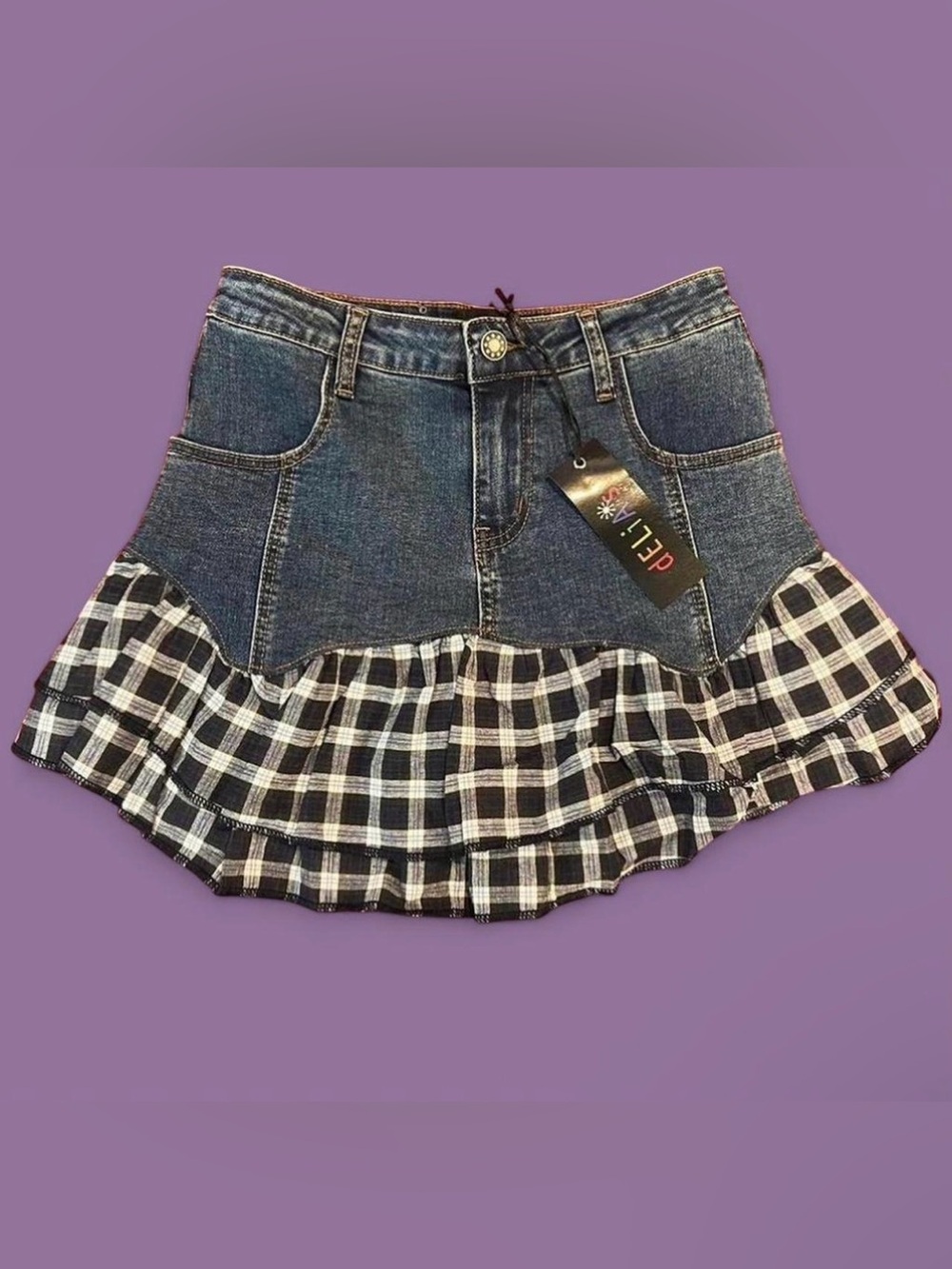 Delias By Dolls Kill - QUIRKY OUTING MINI SKIRT